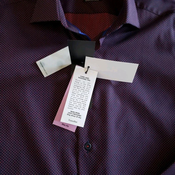 Hammer Made Traveller Men's Martius Slim Fit Long Sleeve Shirt Size M-L/16 - Picture 14 of 16